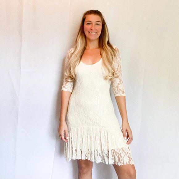 Lacy White Dress from Urban Outfitters - Picture 8 of 9